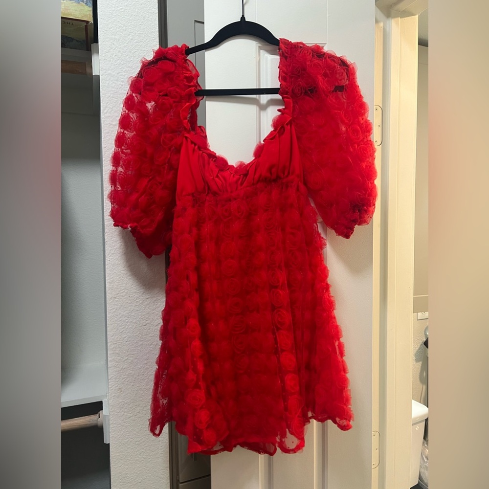 For love & lemons red dress